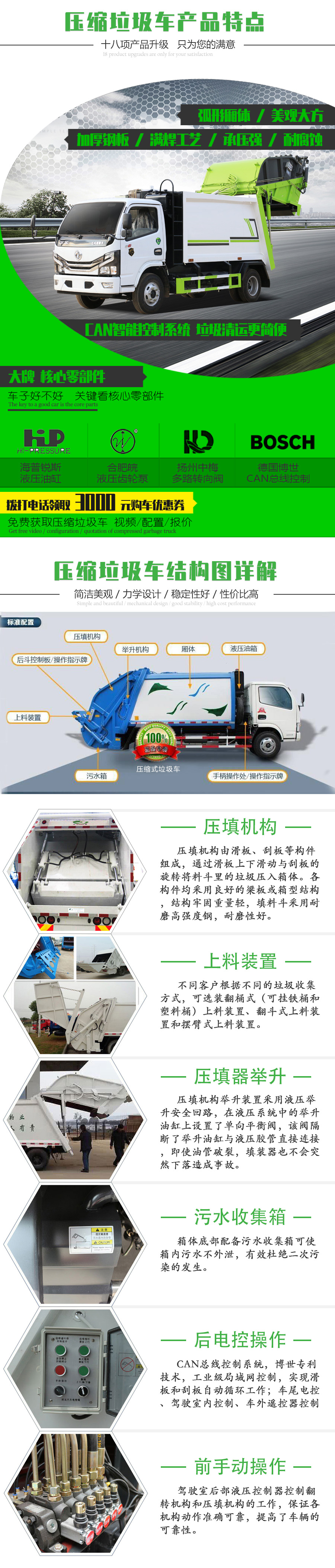 國六東風天龍 20方 壓縮垃圾車